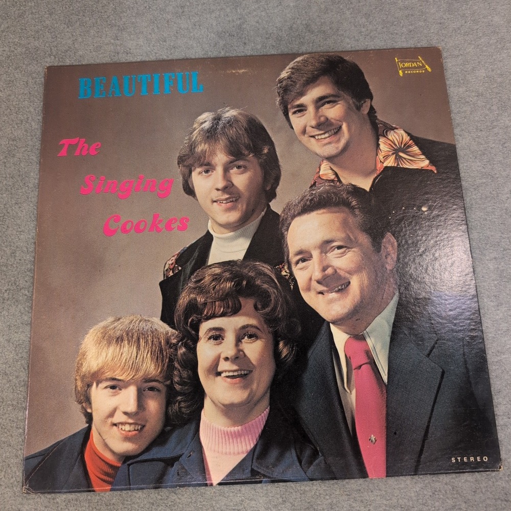 The Singing Cookes Beautiful Vinyl LP Jordan Records Southern Gospel 750171 - Picture 1 of 2